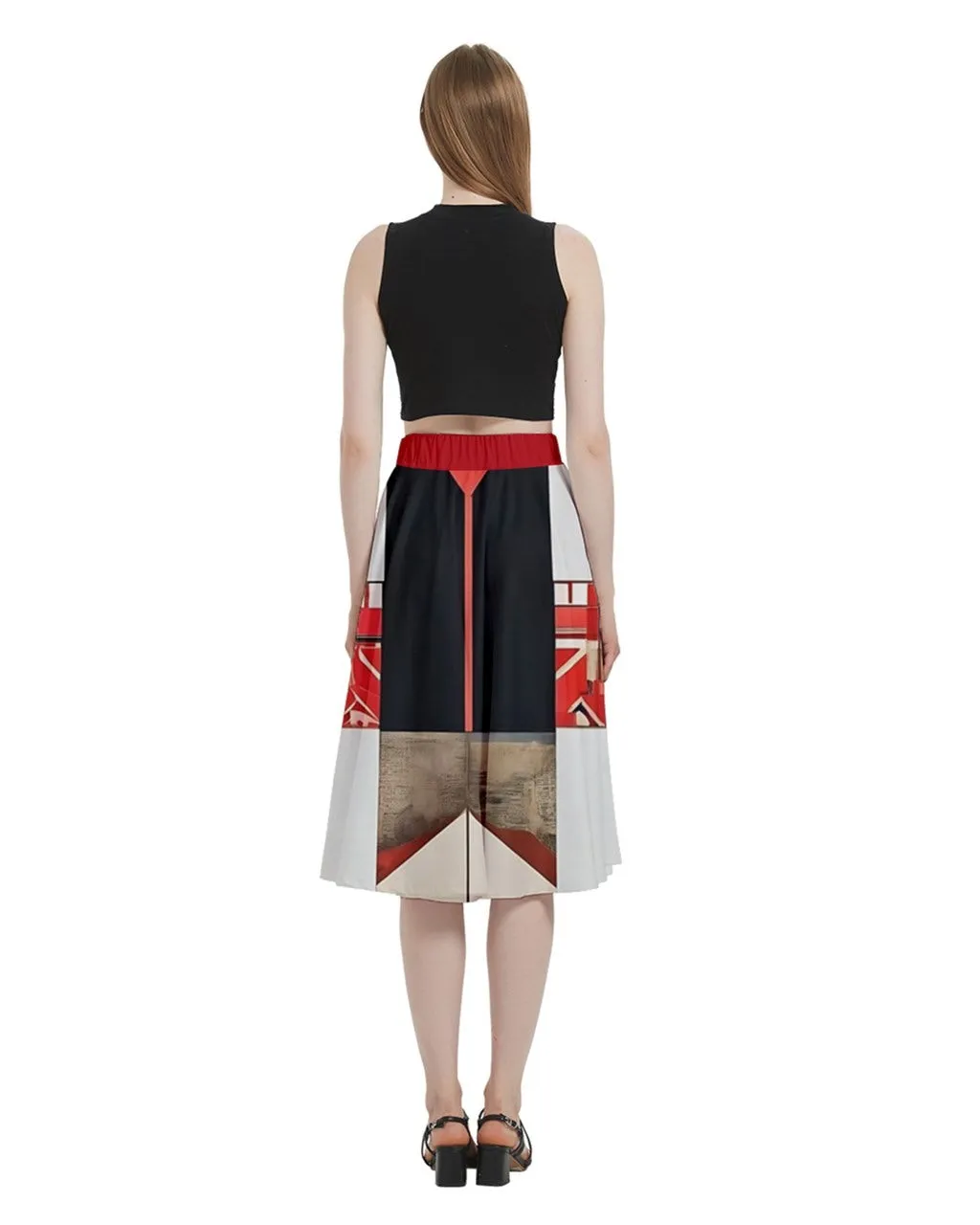 52 Pickup A-Line Full Circle Midi Skirt With Pocket