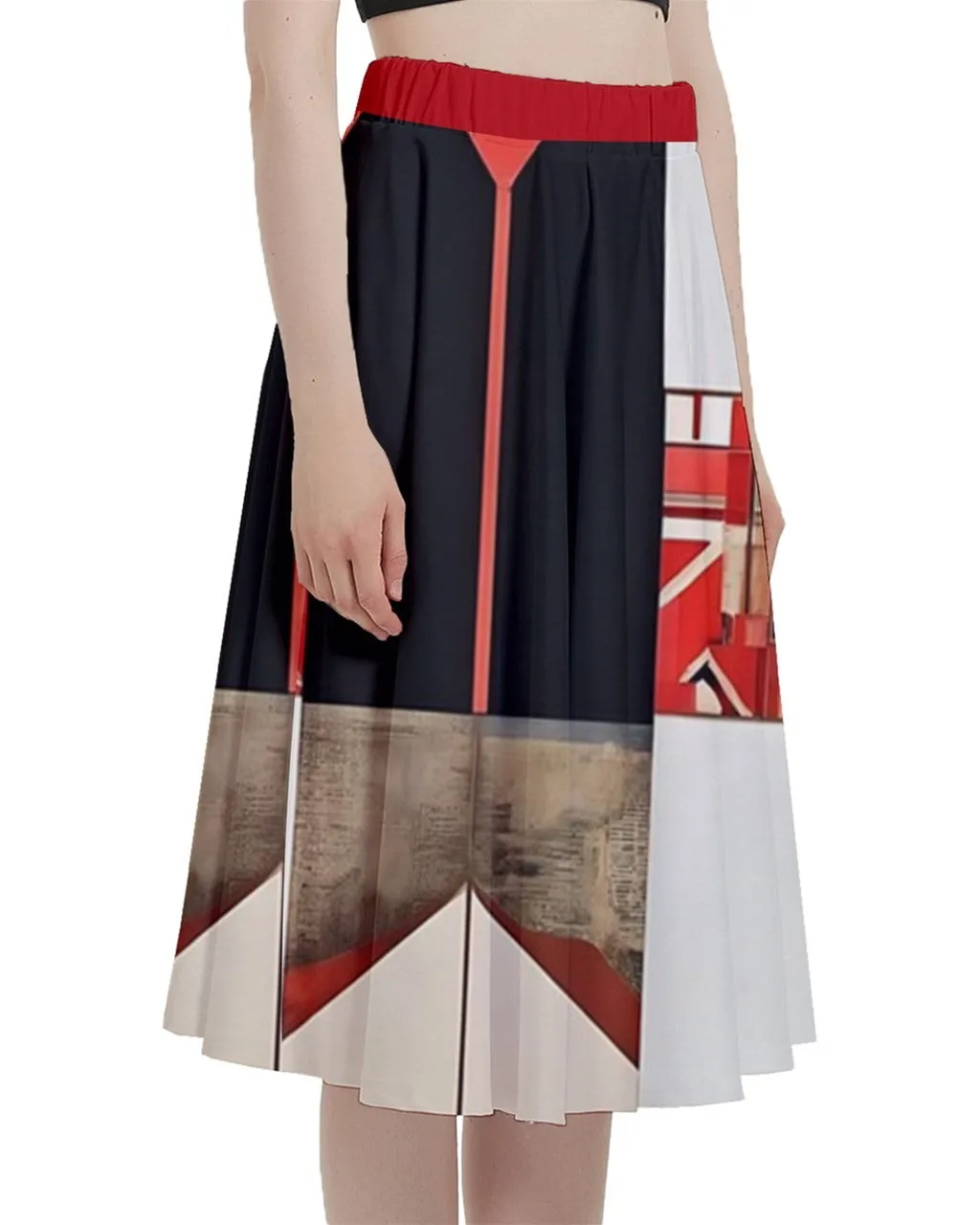 52 Pickup A-Line Full Circle Midi Skirt With Pocket