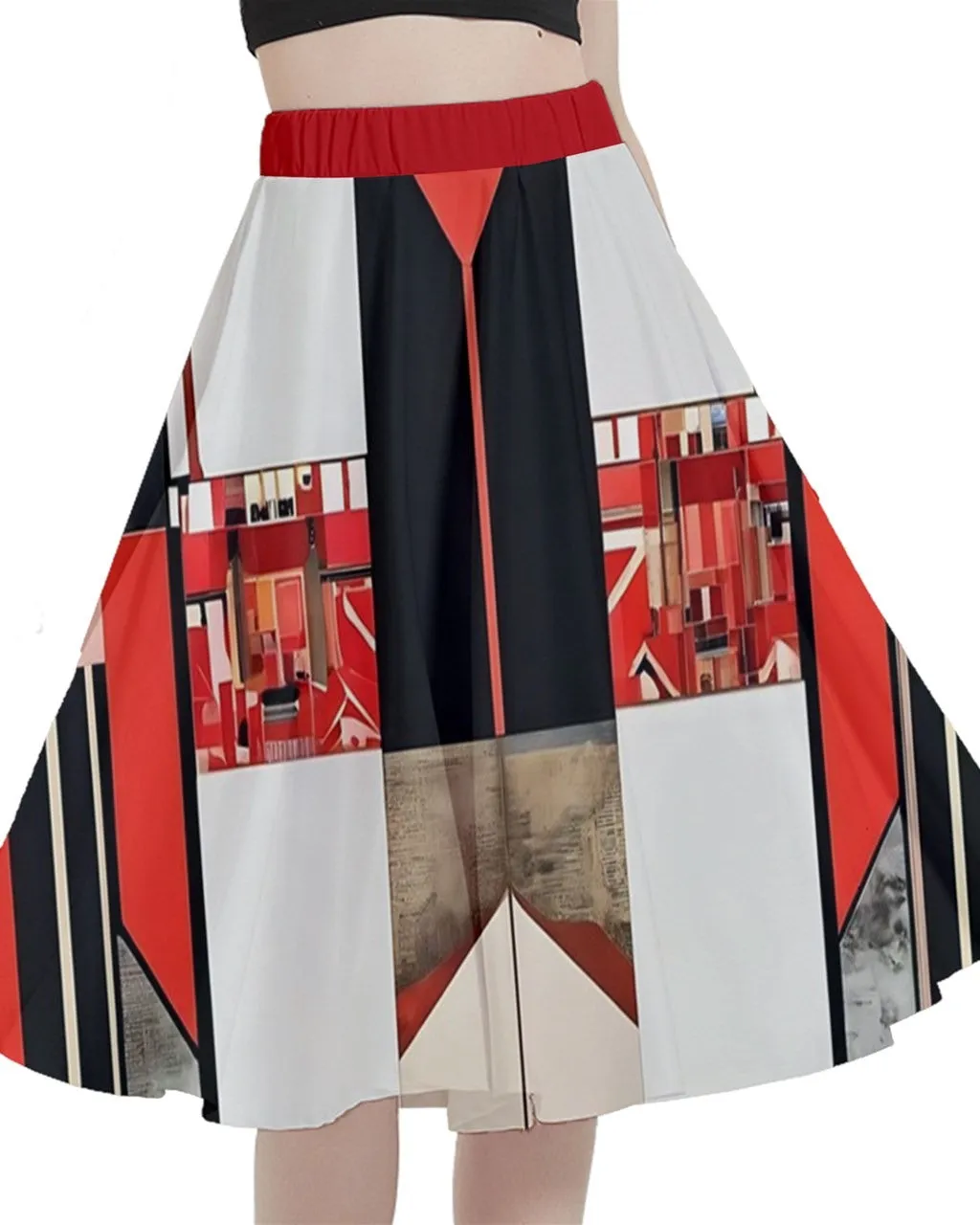 52 Pickup A-Line Full Circle Midi Skirt With Pocket