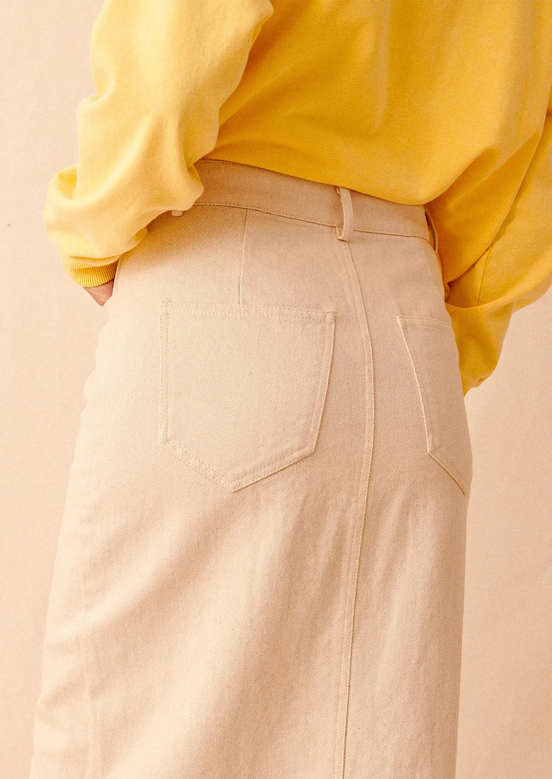 Agnes Denim Midi Skirt