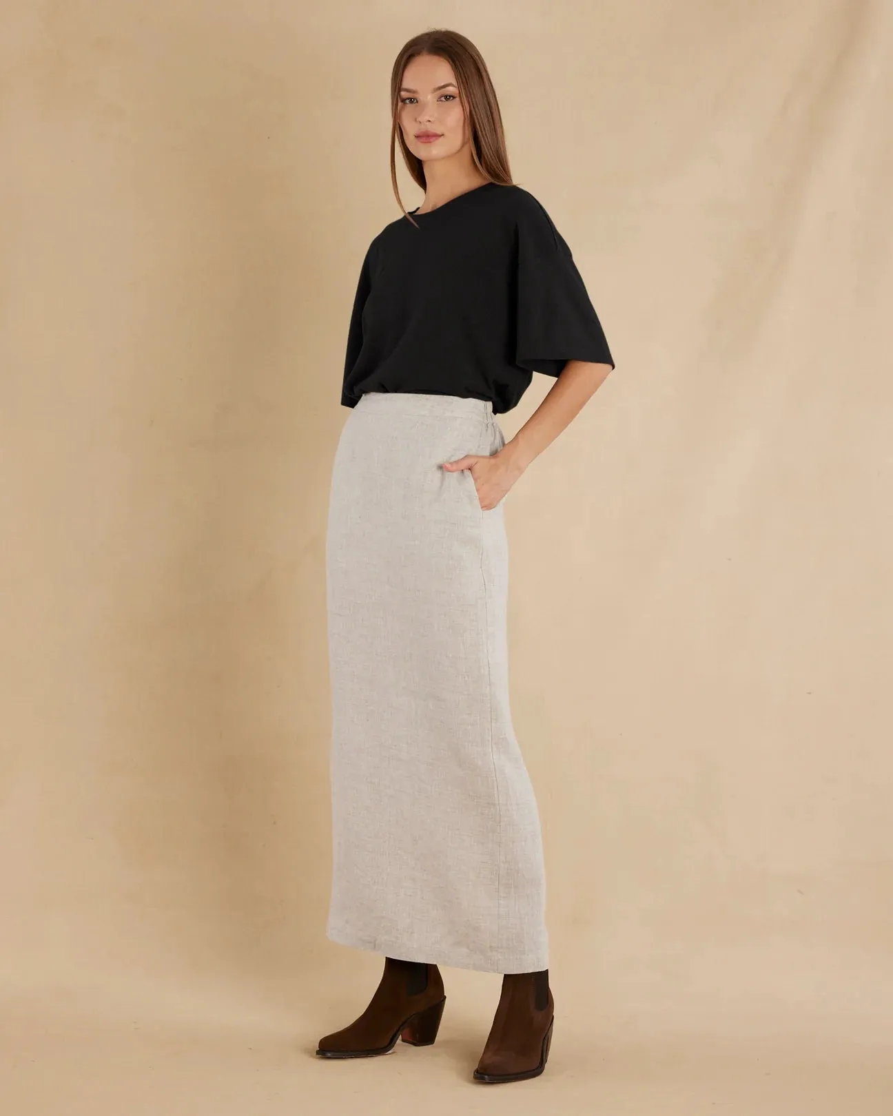 AMELIUS Bondi Crew Neck Tee Black