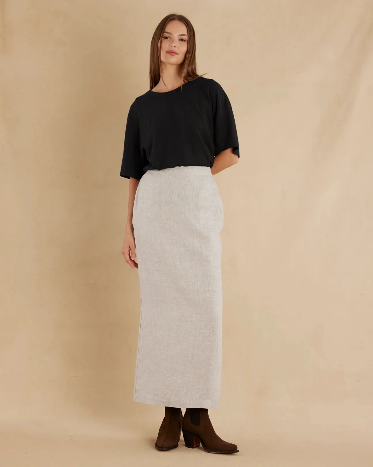 AMELIUS Bondi Crew Neck Tee Black
