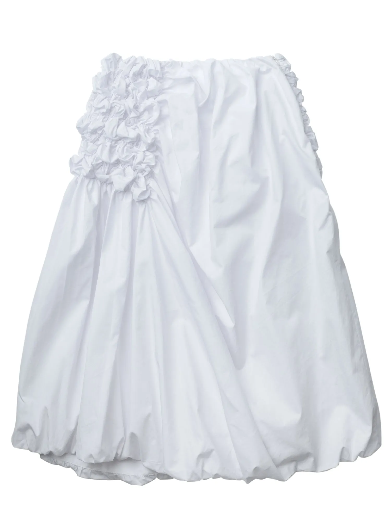Asymmetric Pleated A-line Skirt