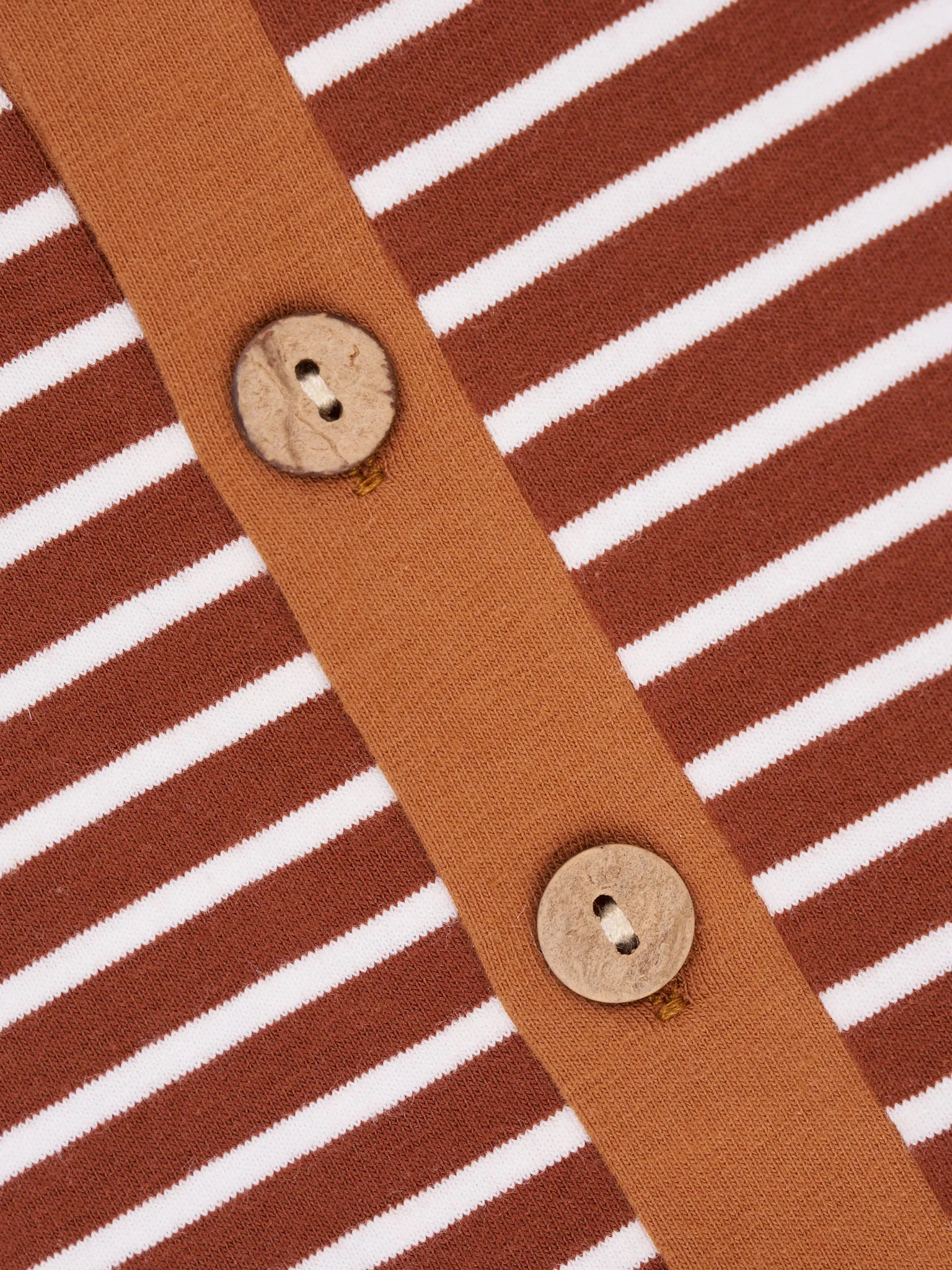 Brown Striped Romper