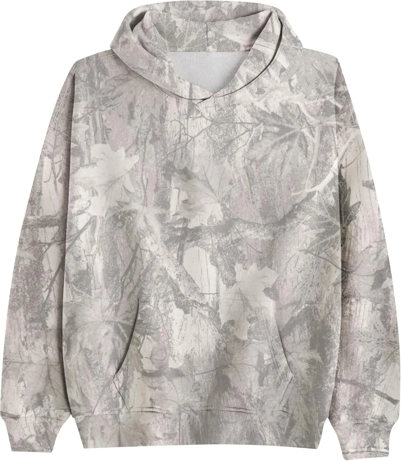 Camo Hoodie For Women Oversized Long Sleeve Drop Shoulder Fleece Hooded Sweatshirt Pullover With Pocket Outfits