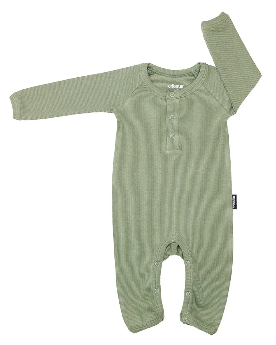 Cribstar Ribbed Baby Romper
