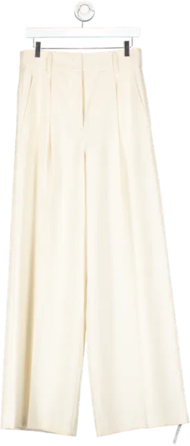 Dorothy Schumacher Cream Wide Leg Pants UK M