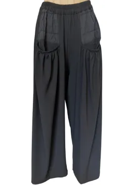 Drape Pocket Pants in Black