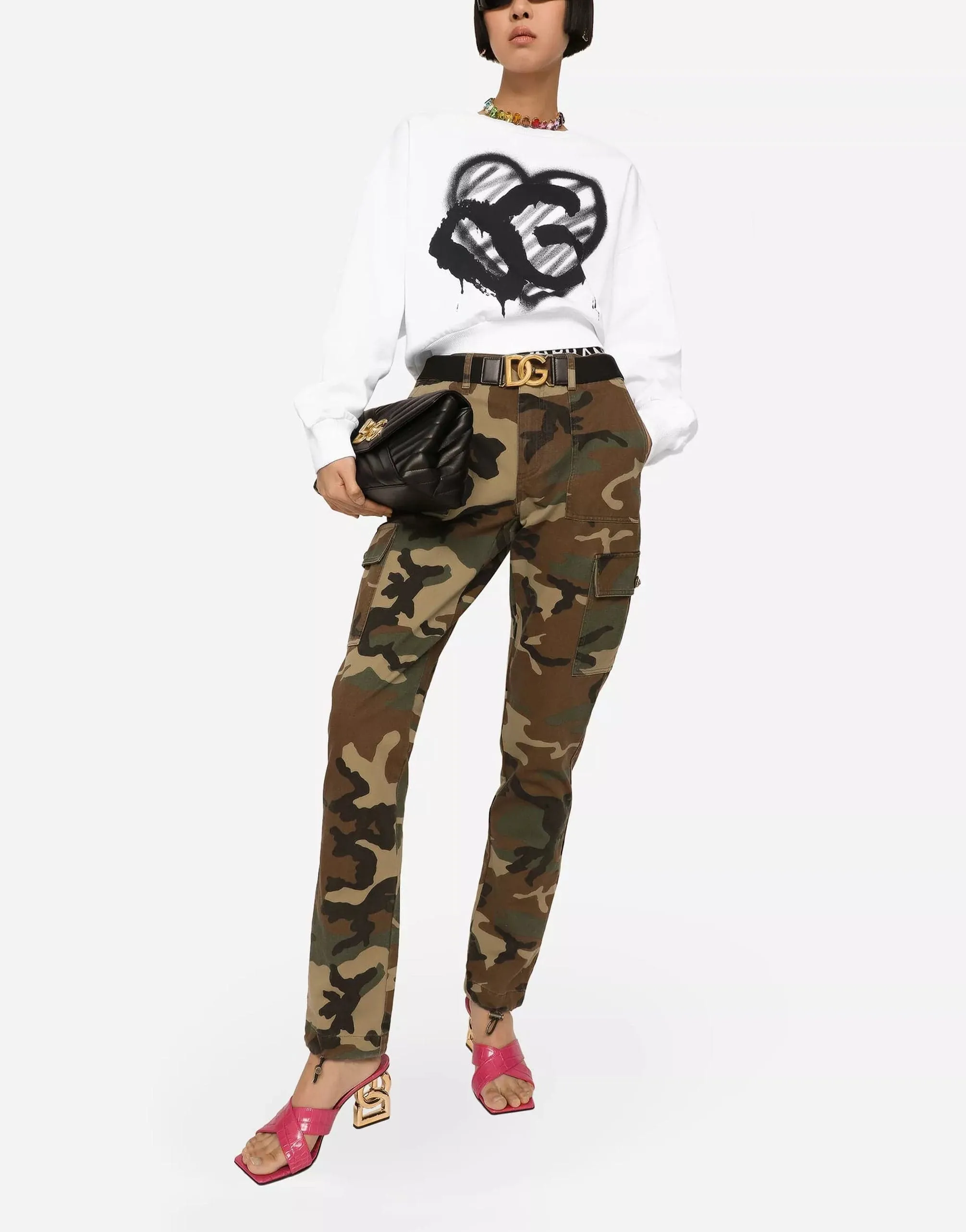 Drawstring-Cuff Cargo Pants