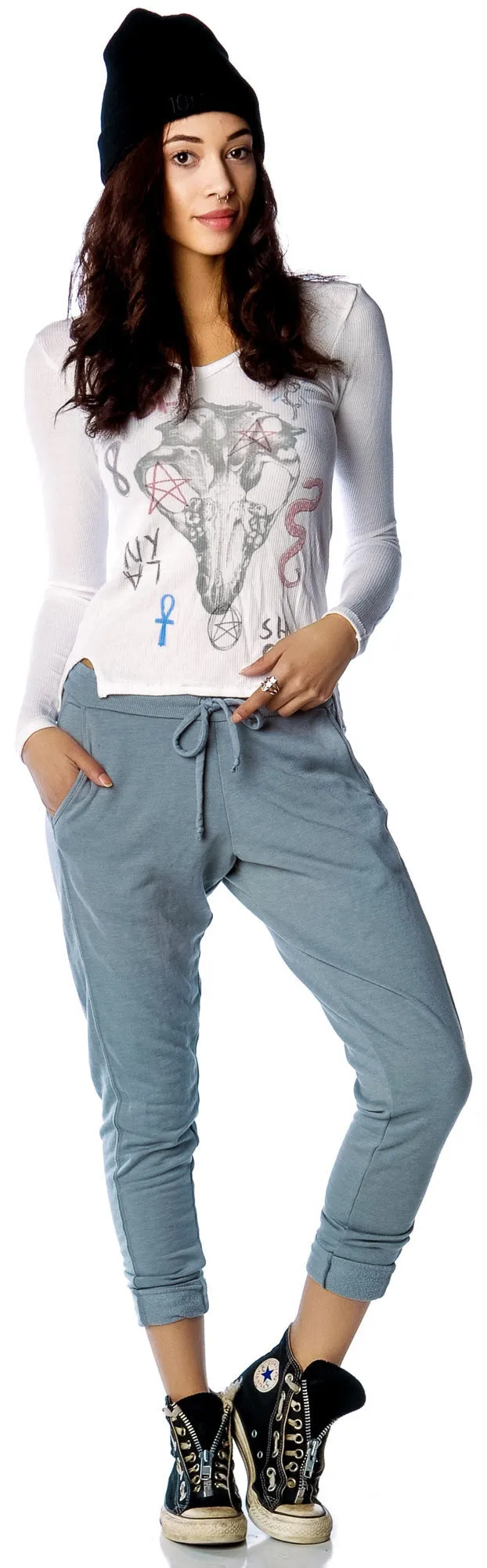 Fleece Skinny Leg Pants