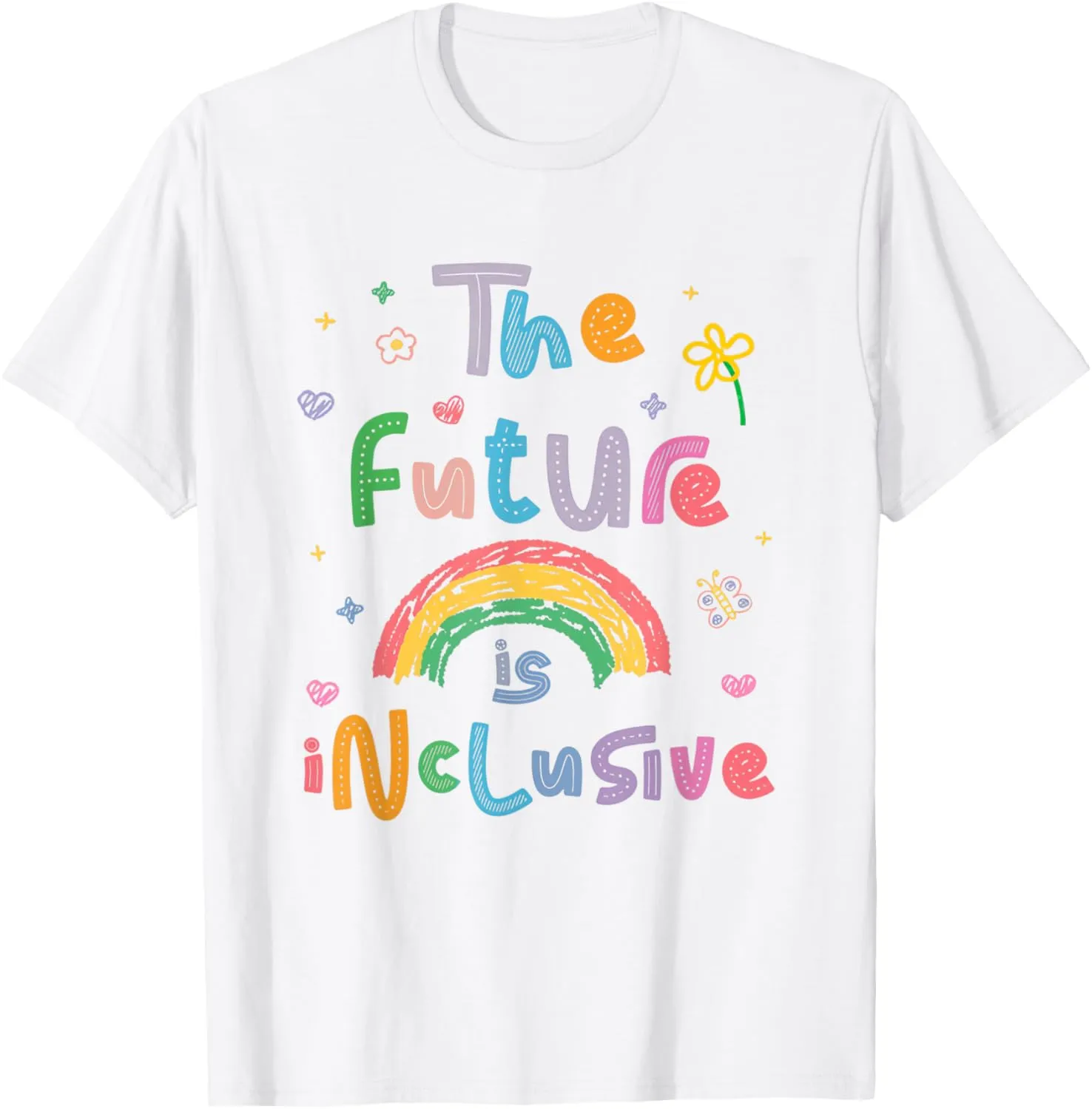 Future is Inclusive Rainbow Pride Toddler LGBTQ  Kids T-Shirt