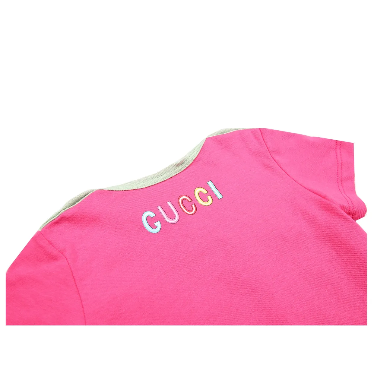Gucci Baby Cat Printed Pink T-Shirt