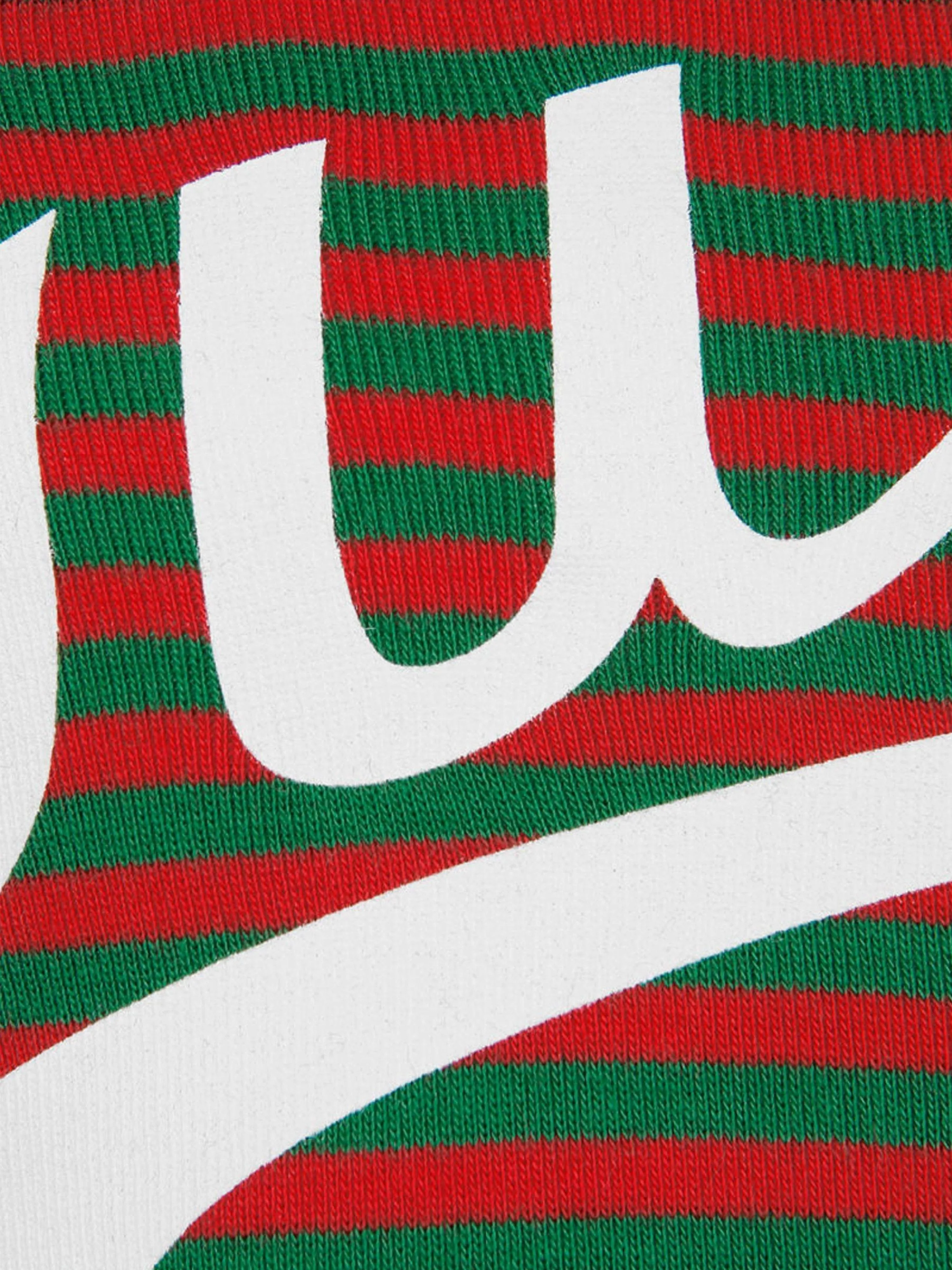 Gucci Kids Cotton Striped Logo Turtle Neck T-Shirt