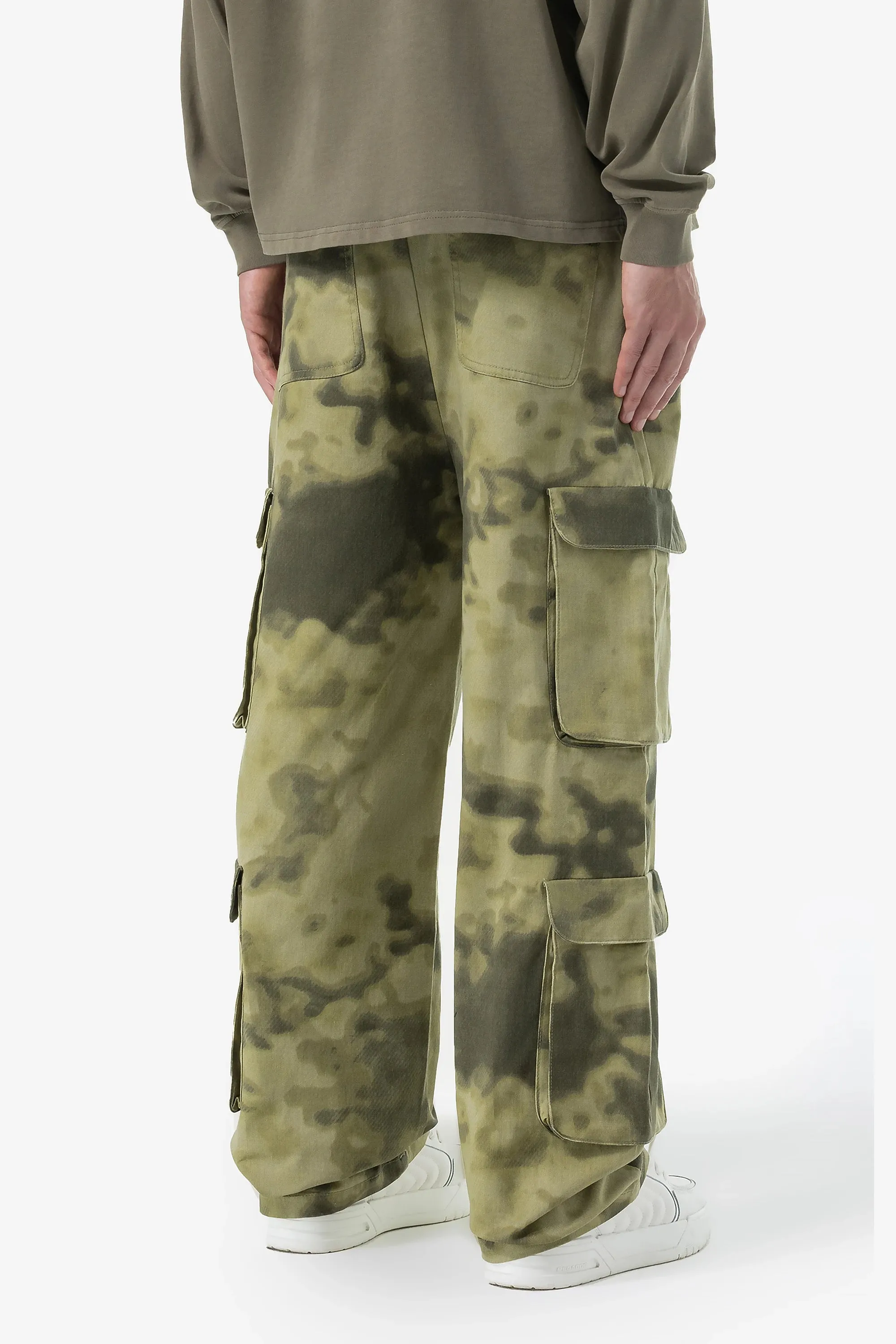 Harmon Wide Cargo Pants Mud Camouflage