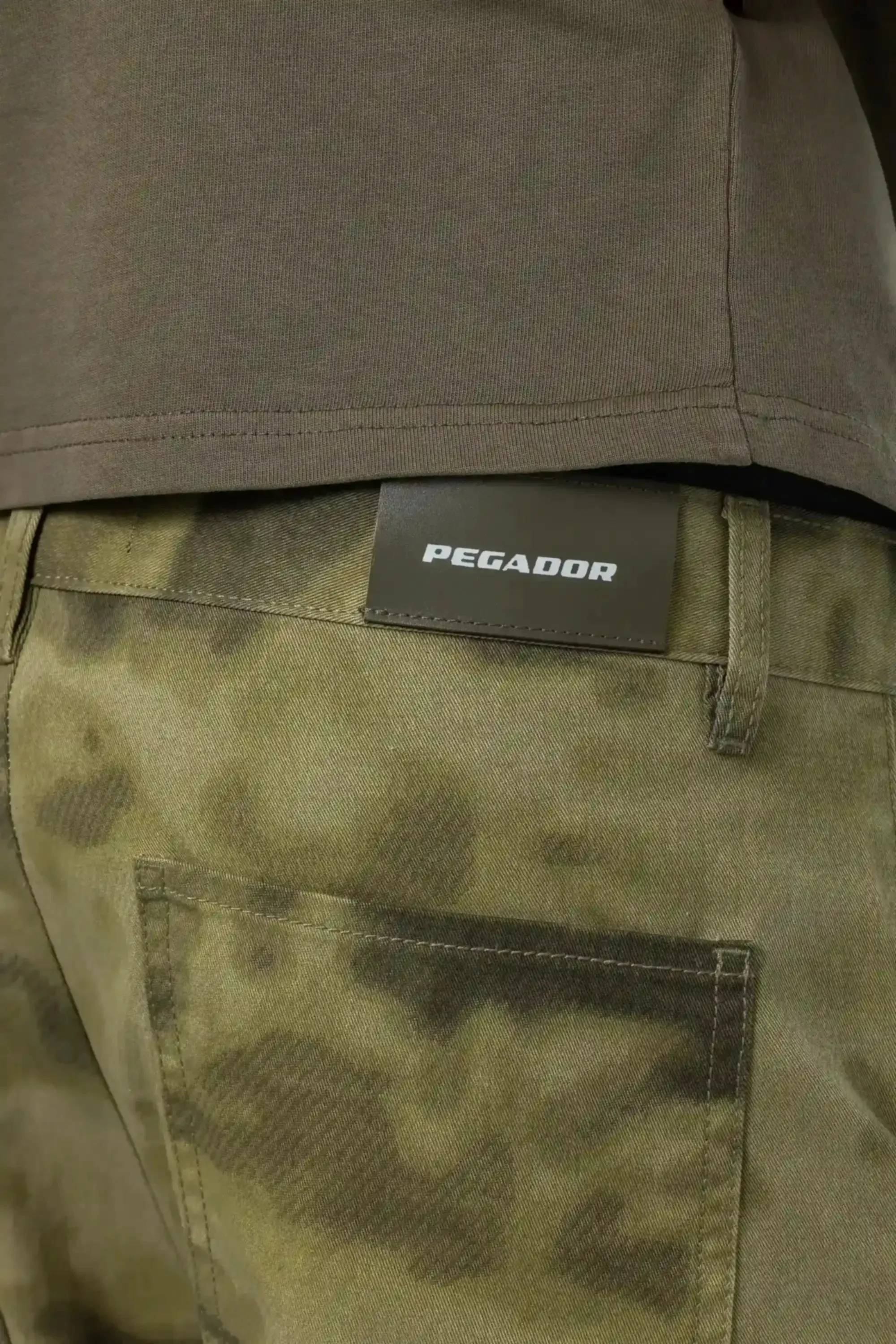 Harmon Wide Cargo Pants Mud Camouflage