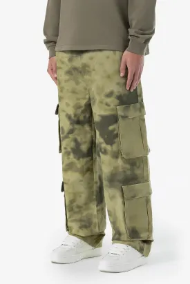 Harmon Wide Cargo Pants Mud Camouflage