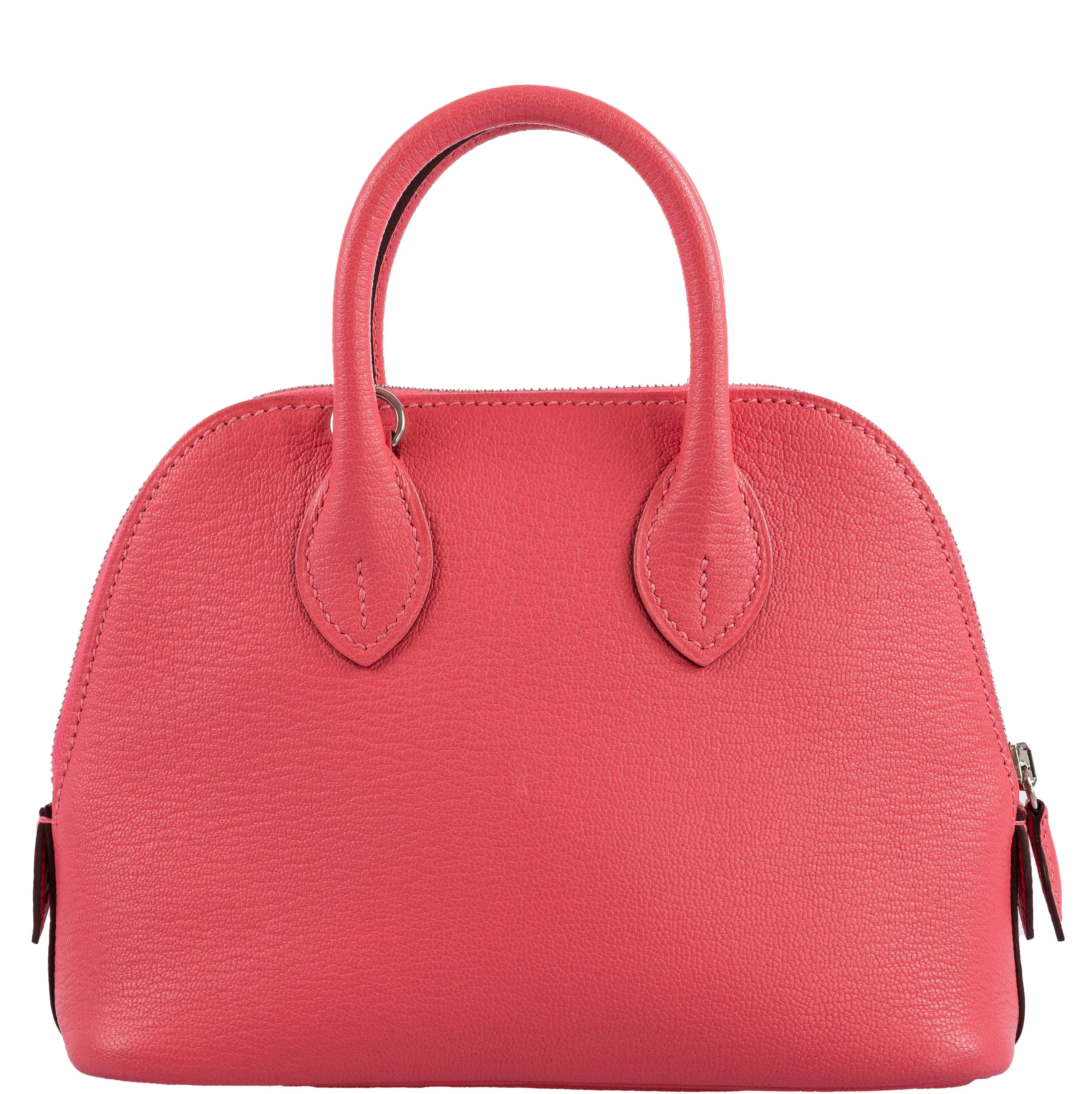 Hermès Mini Bolide 1923 Rose Lipstick Chevre Palladium Hardware