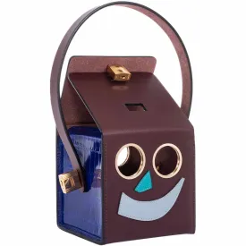 Hermès petit h Robot Buddy Bag Multicolor Vache Hunter and Porosus Crocodile Gold Hardware