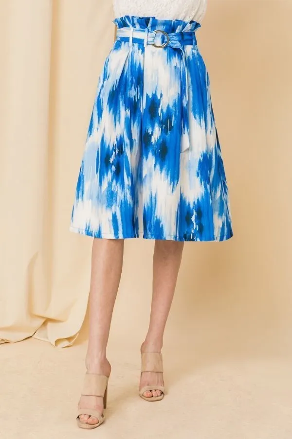 High Waist Pleated Skirt