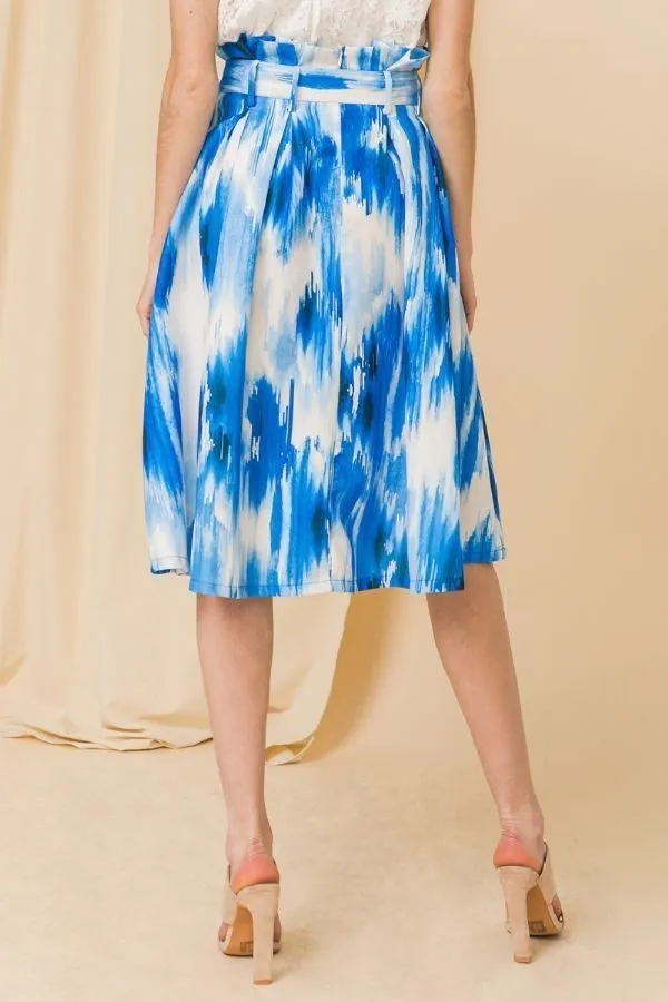 High Waist Pleated Skirt