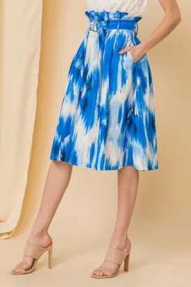 High Waist Pleated Skirt