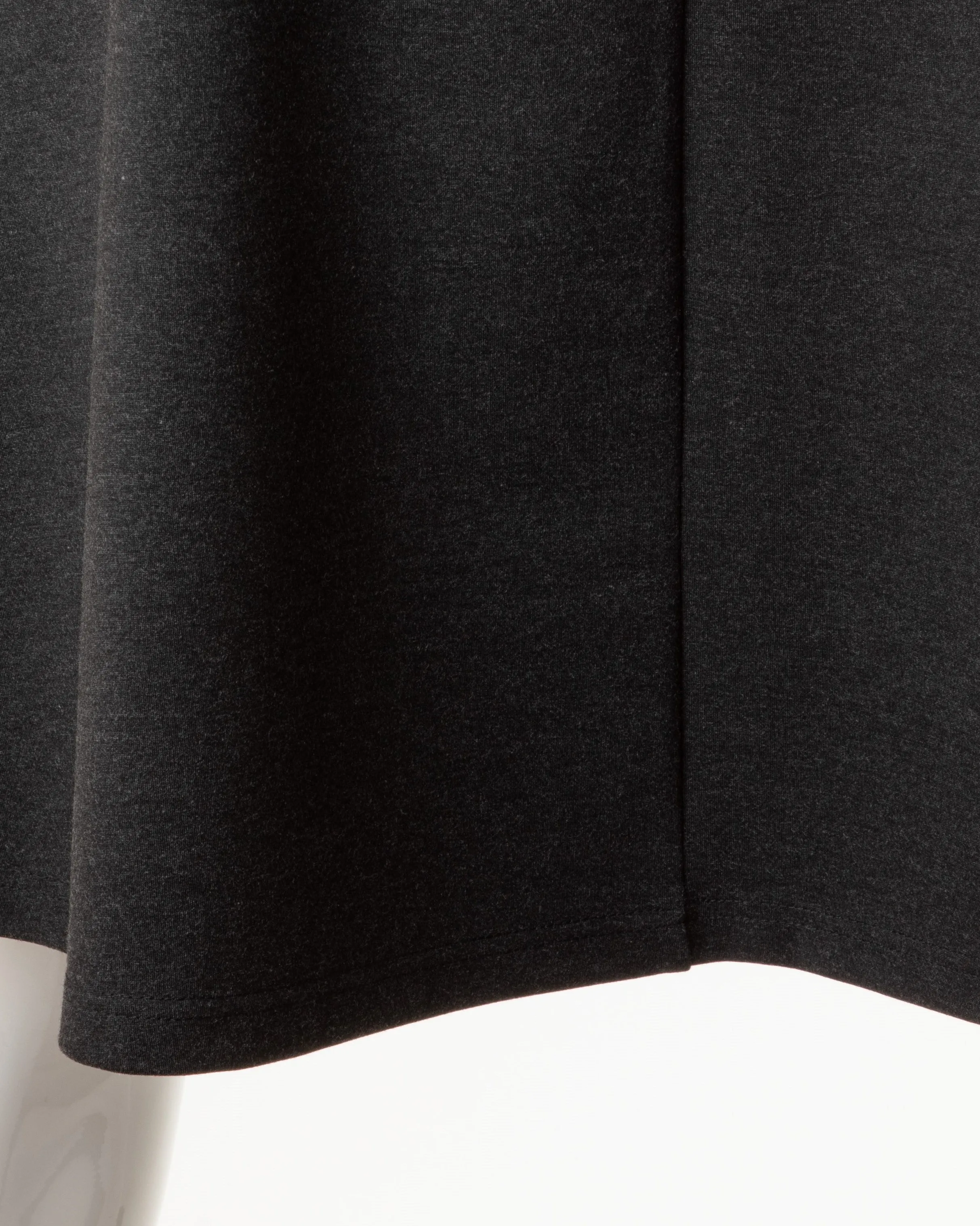 HONEYSEED PONTE A-LINE SKIRT 27" CHARCOAL
