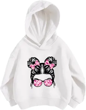Hoodie For Girls Trendy 2024 Cute Graphic Long Sleeve Pullovers Unisex Hooded Sweatshirt Preppy Clothes 3-8 Years