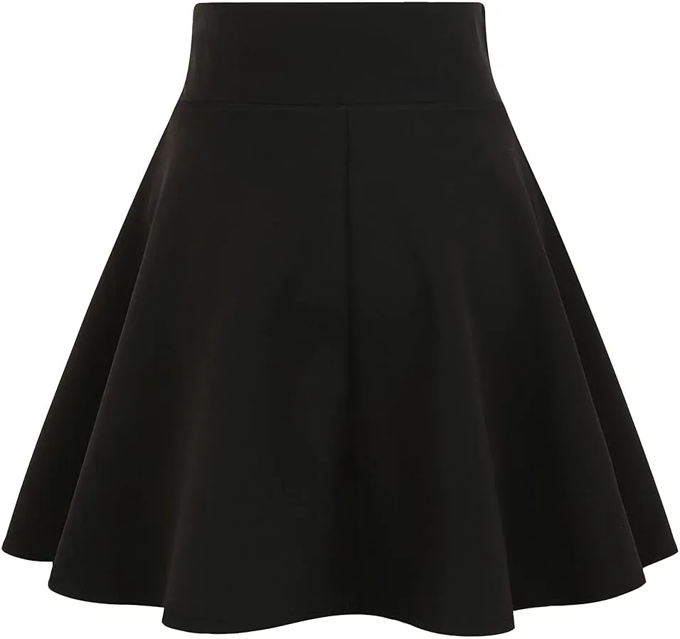 IDEALSANXUN Gothic Plaid Mini Skirts for Women Short High Waist Plaid Skirts