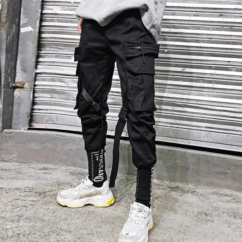 Korean fashion pants, leisure pants, nine-minute pants, men''s fashion pants, loose leggings, students''straight-bottomed ins pants