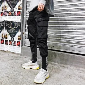 Korean fashion pants, leisure pants, nine-minute pants, men''s fashion pants, loose leggings, students''straight-bottomed ins pants