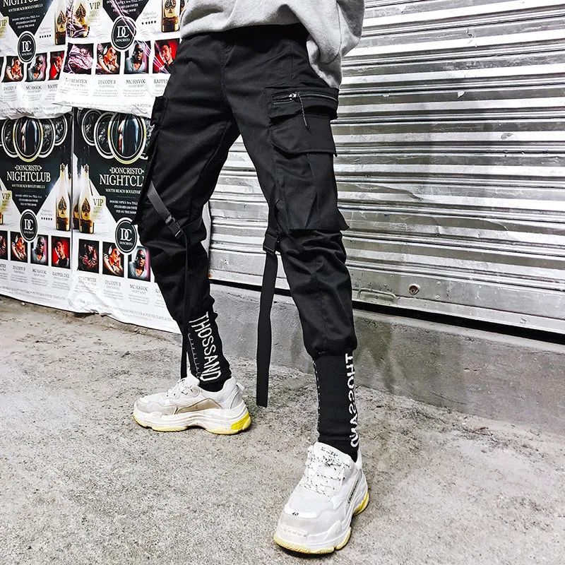 Korean fashion pants, leisure pants, nine-minute pants, men''s fashion pants, loose leggings, students''straight-bottomed ins pants