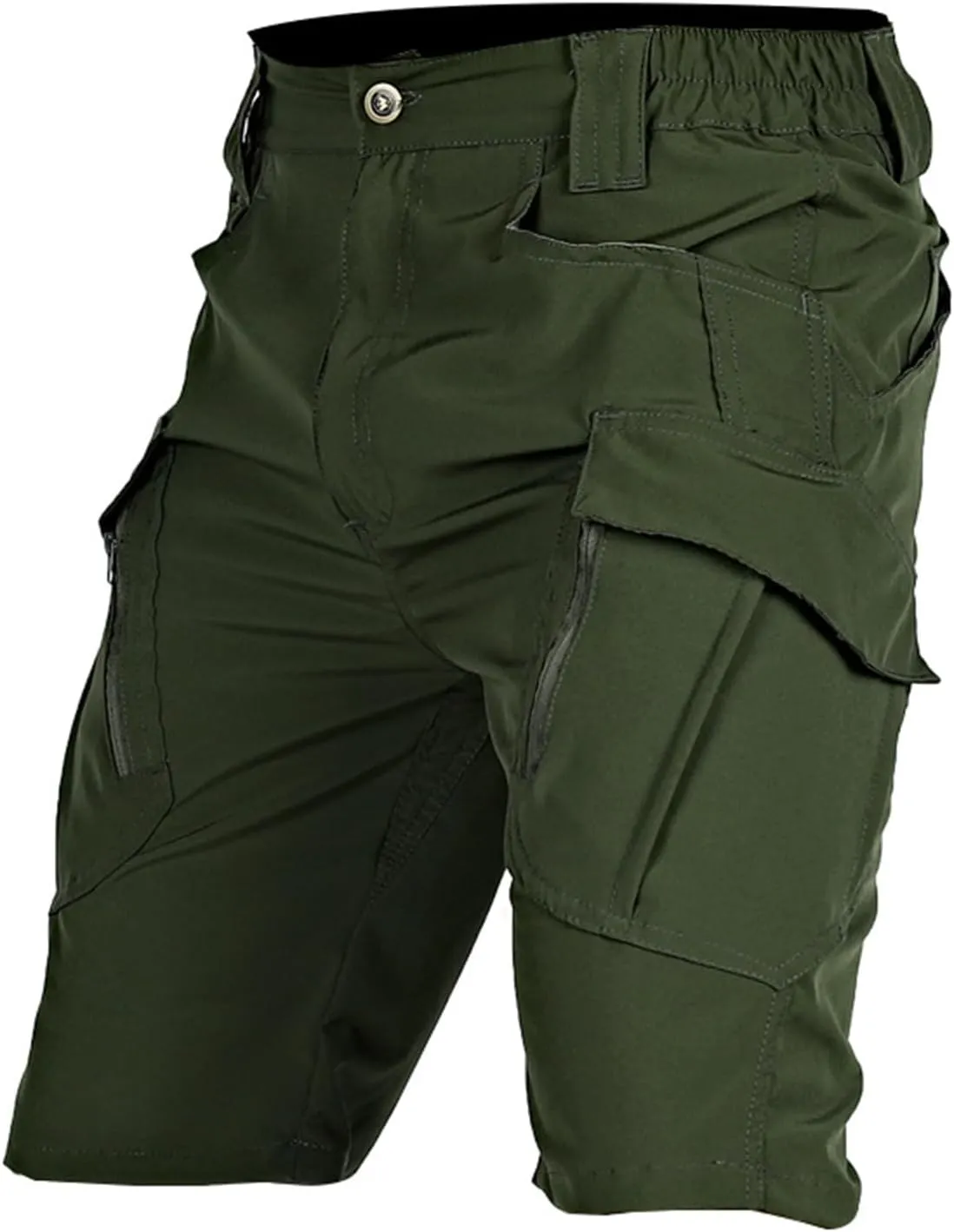 Mens Hiking Cargo Shorts Tactical Quick Dry Classic Shorts Elastic Waist Stretch Breathable Pant with Multi Pocket