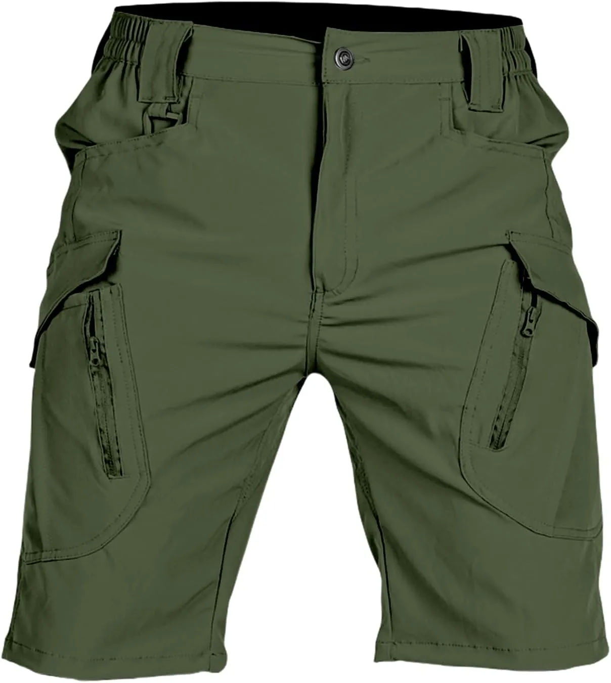 Mens Hiking Cargo Shorts Tactical Quick Dry Classic Shorts Elastic Waist Stretch Breathable Pant with Multi Pocket