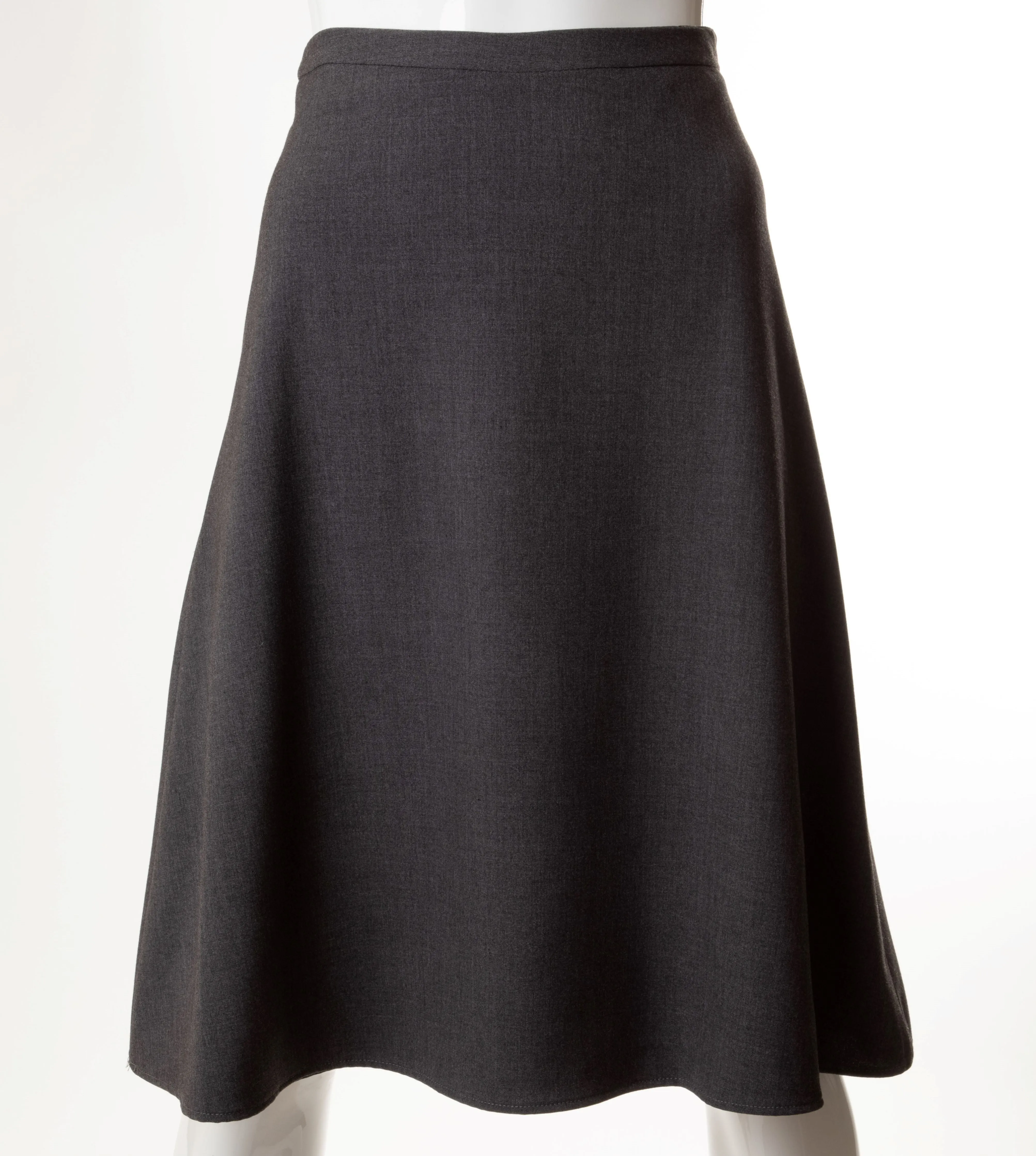 PANIZ A-LINE SKIRT 29" CHARCOAL