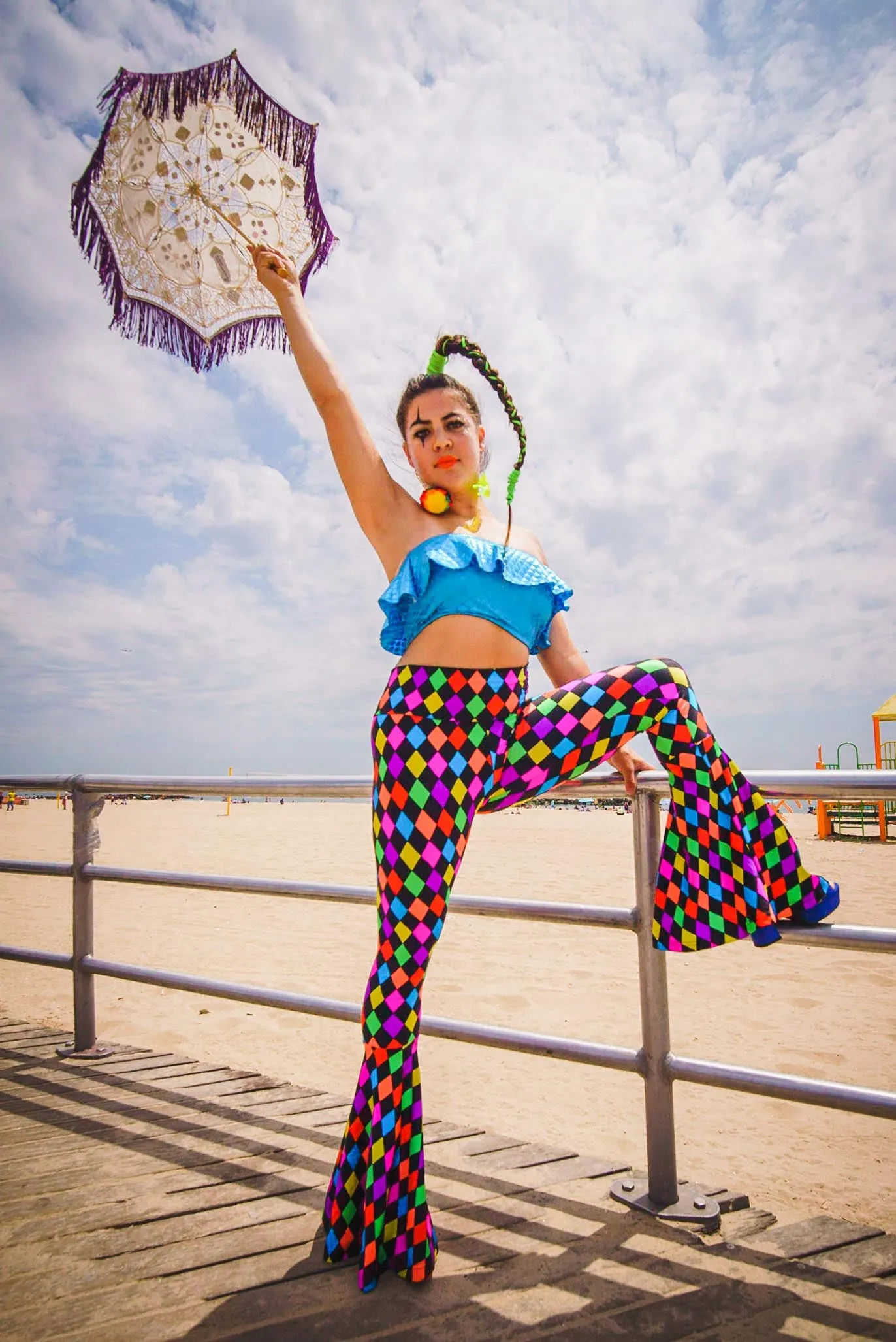 Rainbow Jester Bell Bottoms