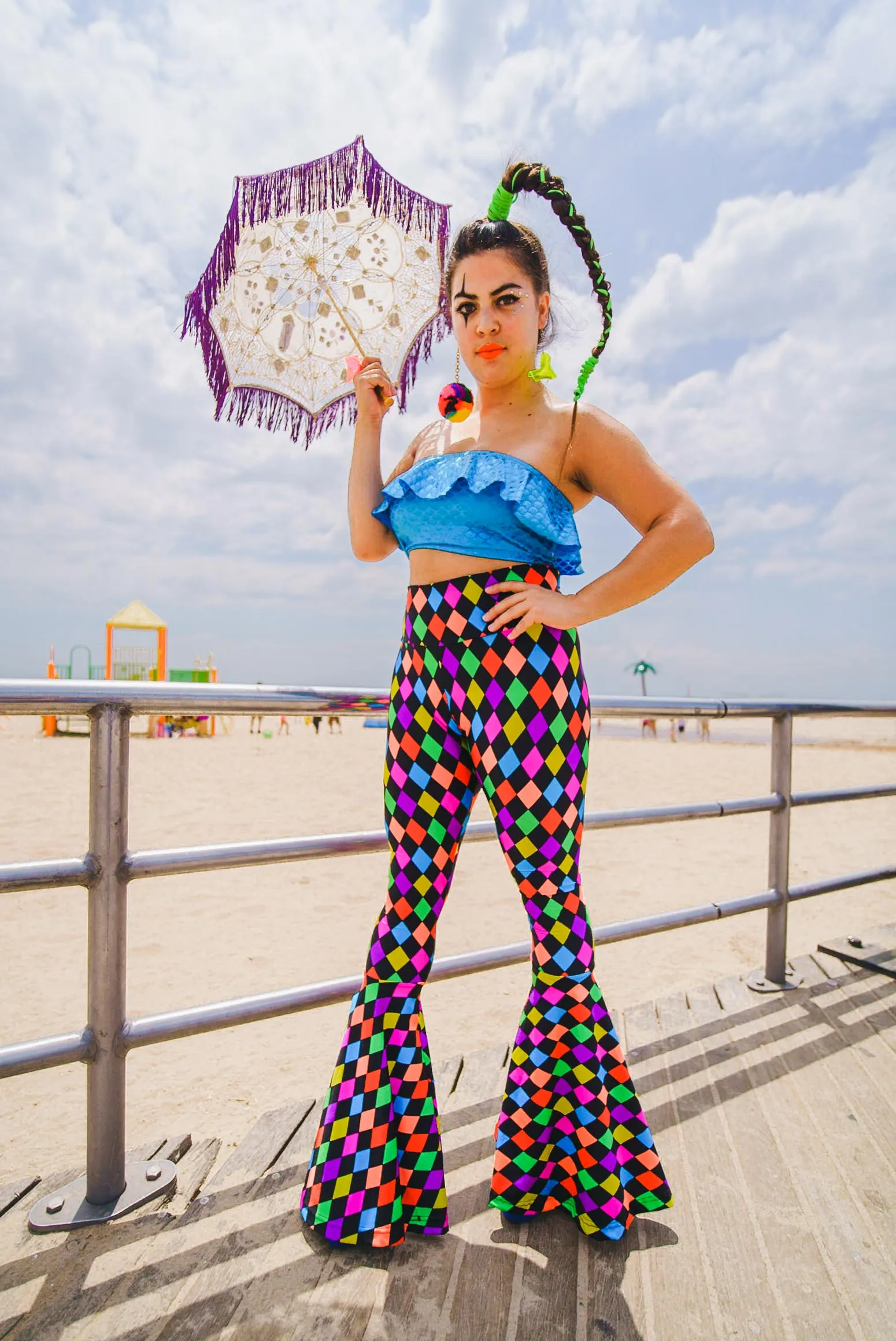 Rainbow Jester Bell Bottoms