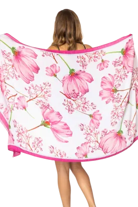 Serenita Swimsuit Coverup Sarong - Pink Floral