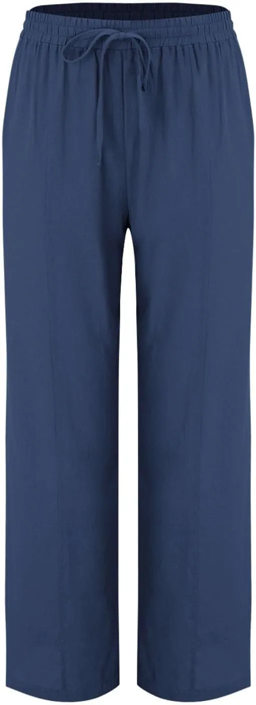 SHAOBGE Cotton Linen Pants for Women Summer Wide Leg Casual Loose Drawstring High Waist Palazzo Pants Trousers with Pockets