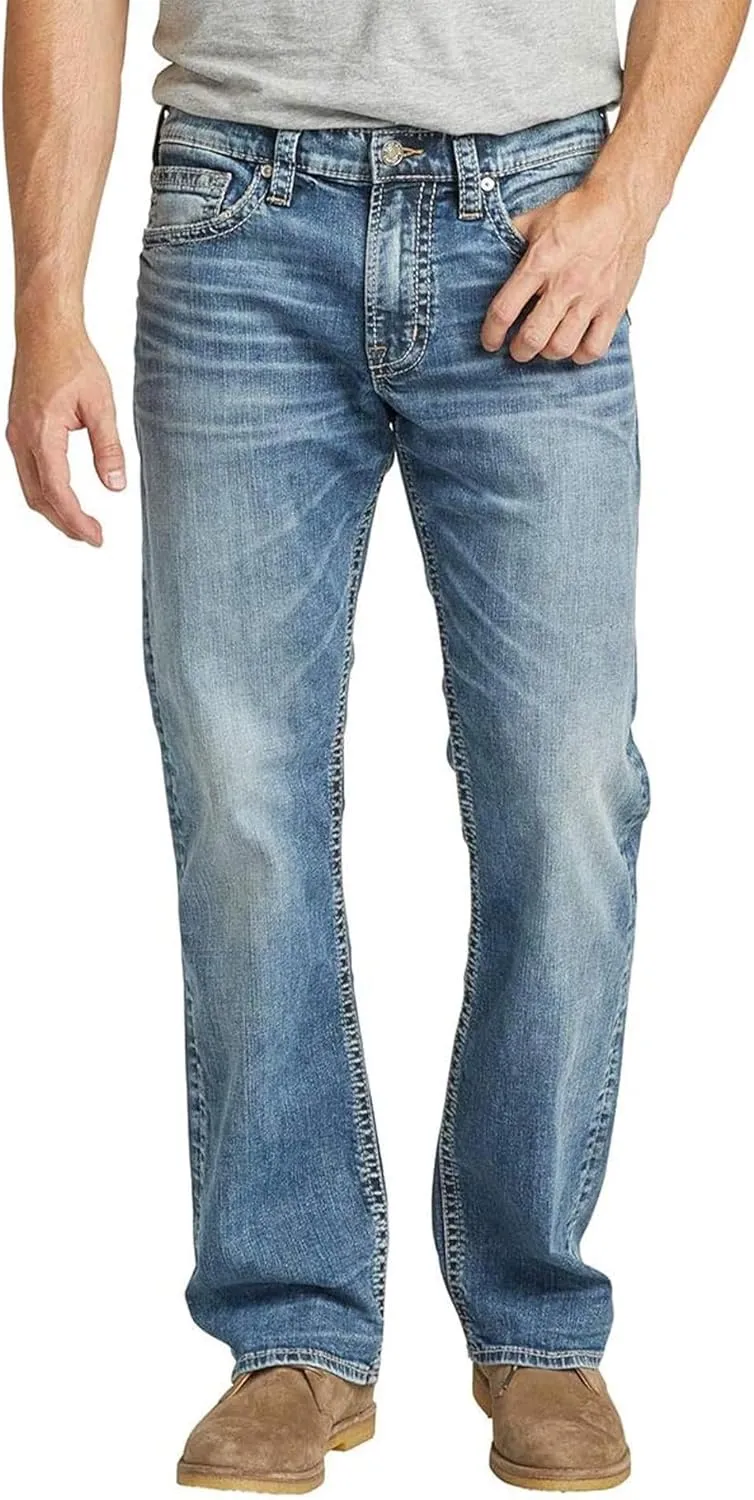 Silver Jeans Co. Men's Zac Relaxed Fit Straight Leg Jeans