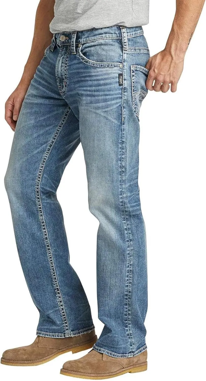 Silver Jeans Co. Men's Zac Relaxed Fit Straight Leg Jeans