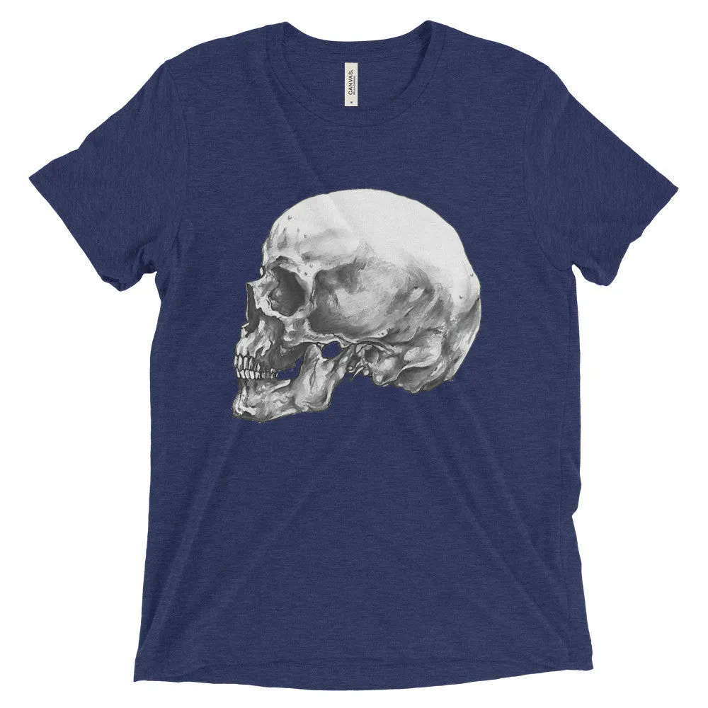 Skull Profile Short Sleeve T-Shirt Illustrated by Robert Bowen