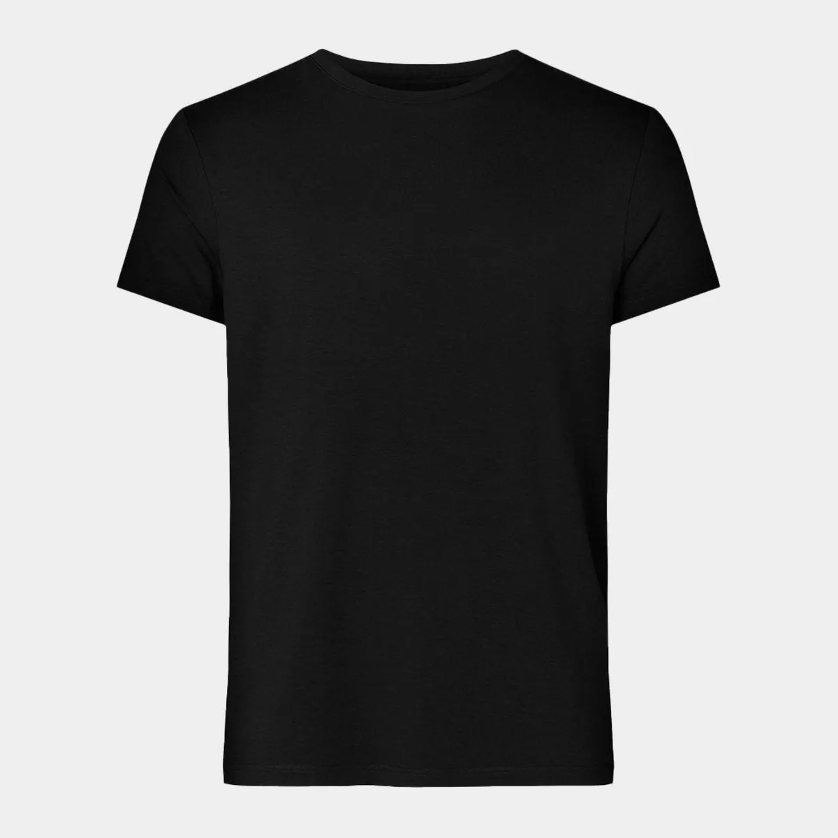 Sort bambus crew neck T-shirt