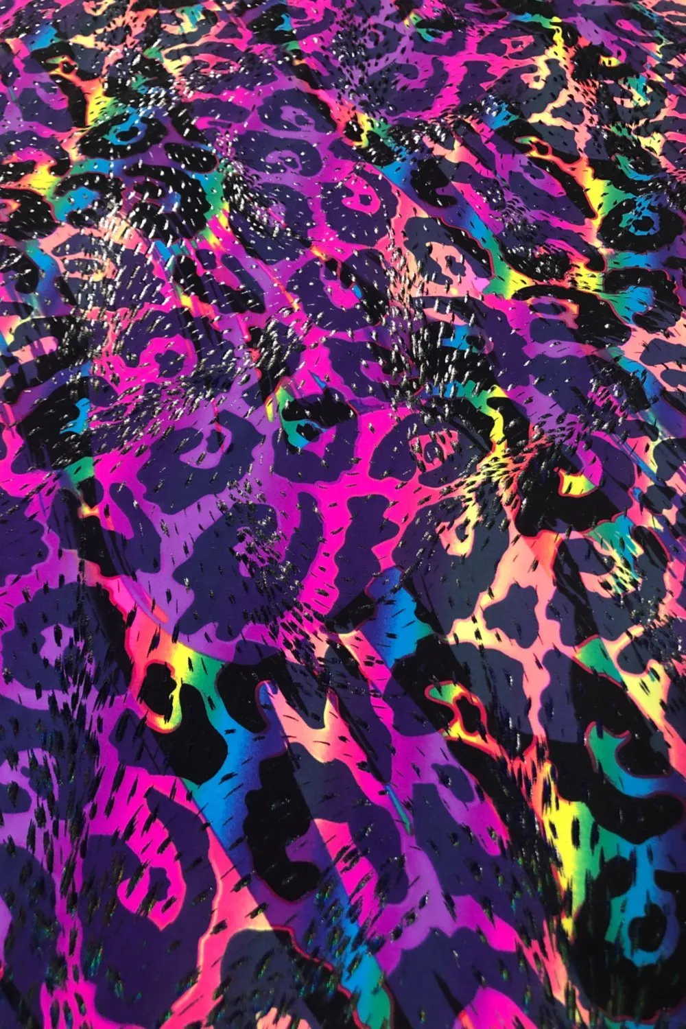Suspender Bell Bottoms in Rainbow Leopard