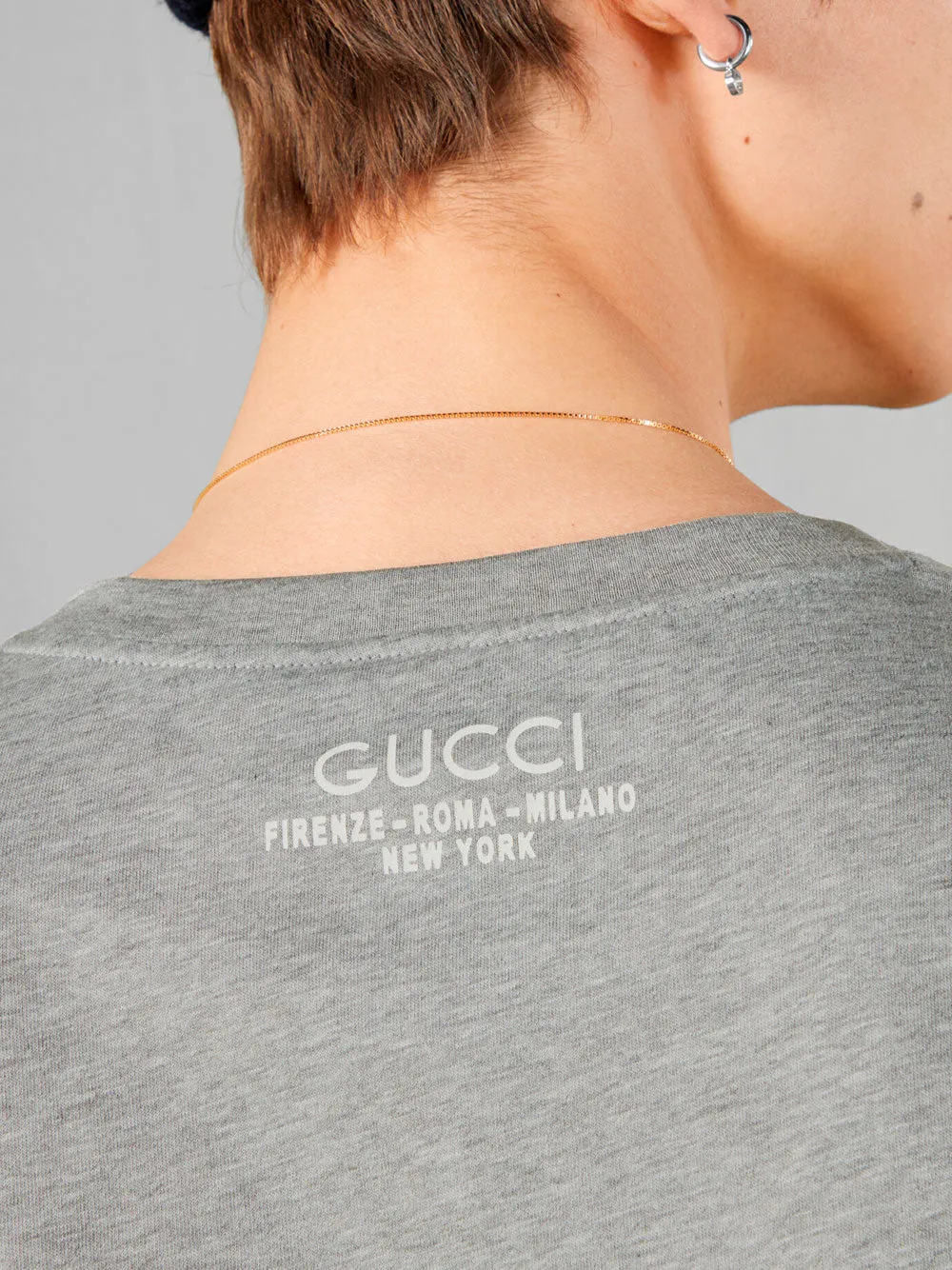 Tear neckline t-shirt