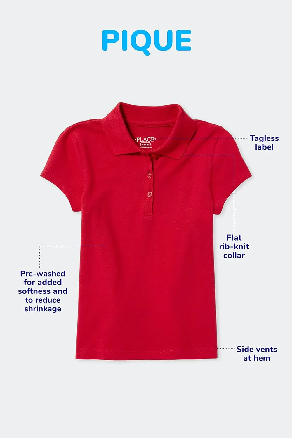 The Children's Place baby boys Fashion Color Short Sleeve Pique Polo