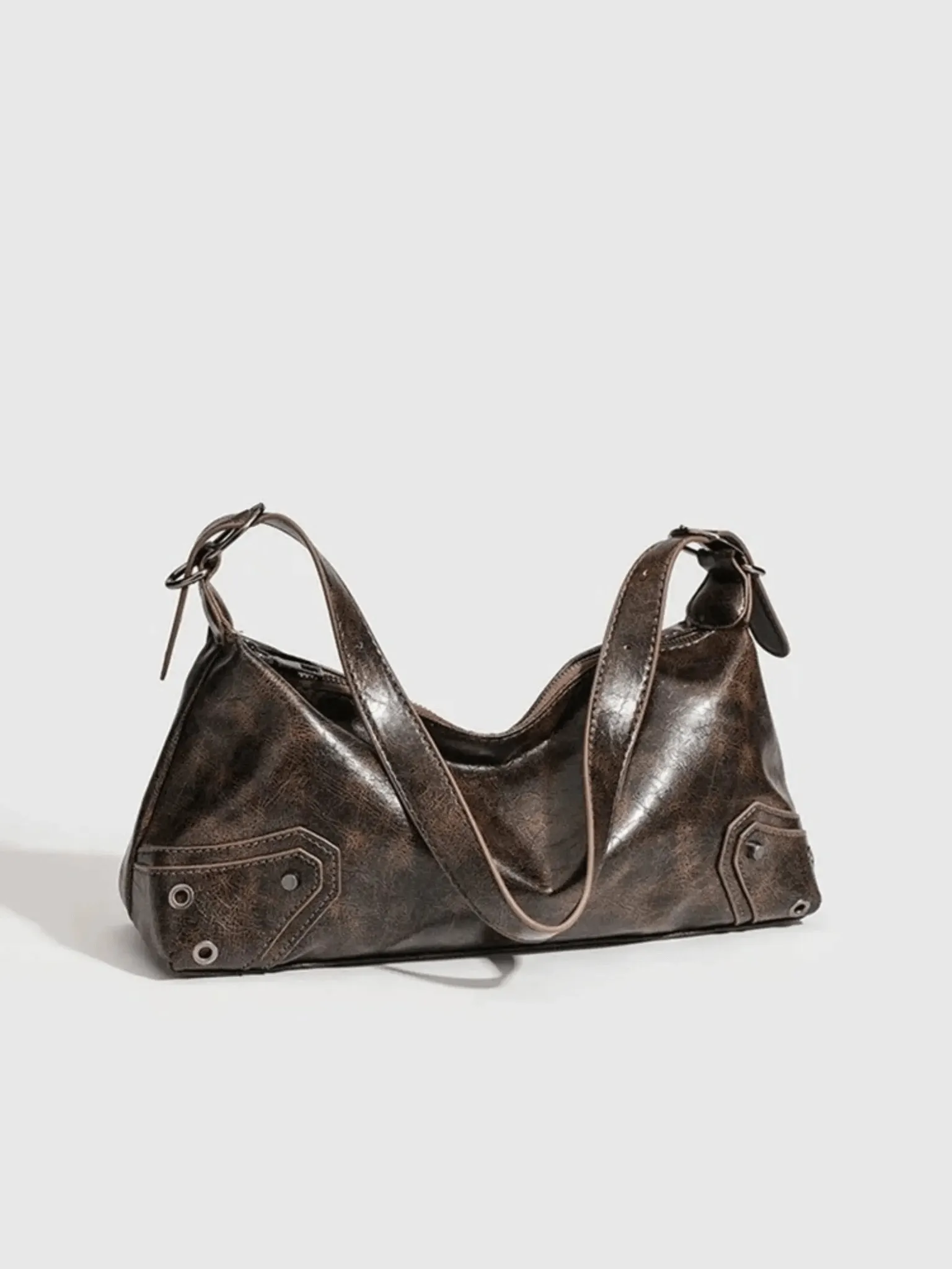Tilly | Vintage Distressed Leather Shoulder Bag | Rustic Charm