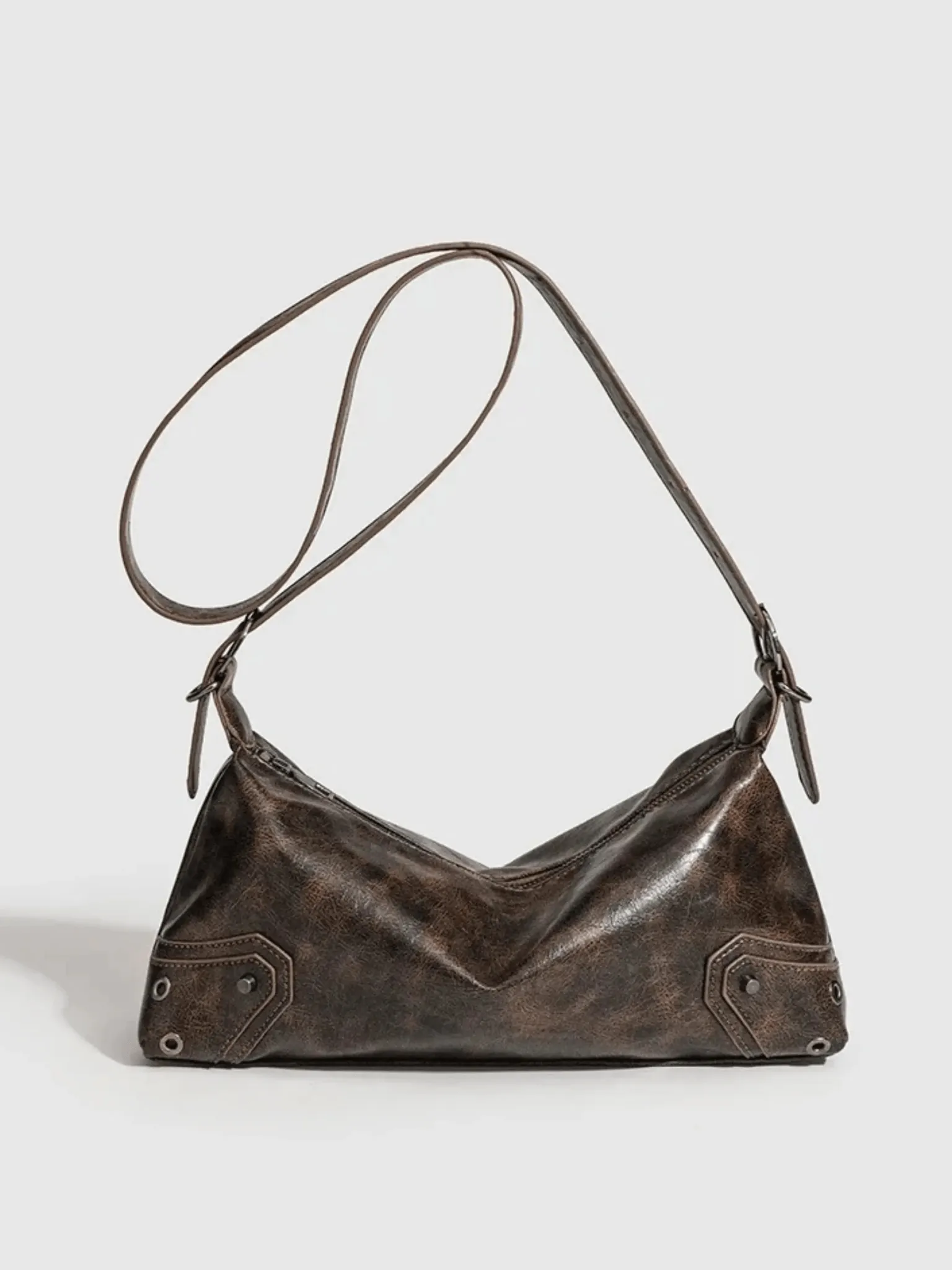 Tilly | Vintage Distressed Leather Shoulder Bag | Rustic Charm