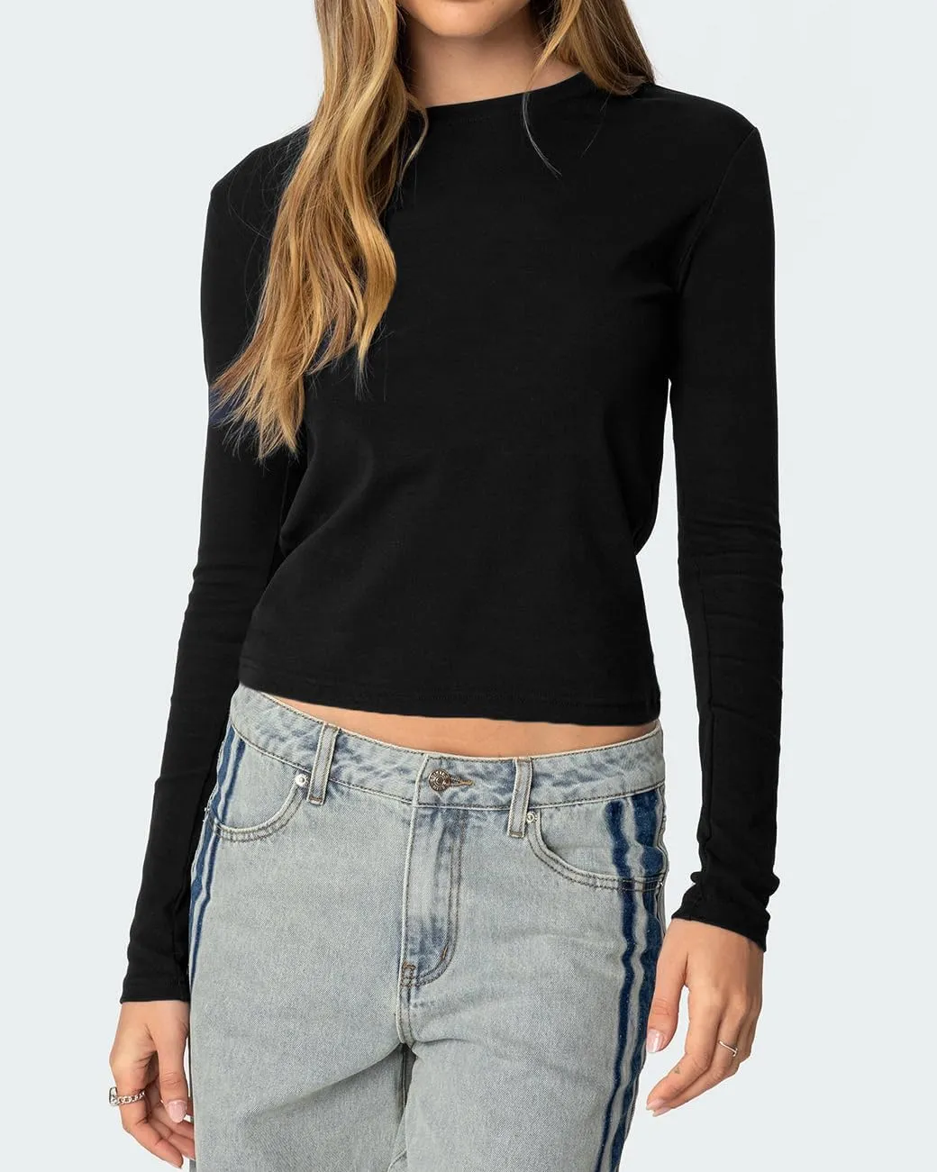 Women's Basic Summer Short Sleeve Crewneck T-Shirts Y2K Cute Going Out Tops Baby Tee