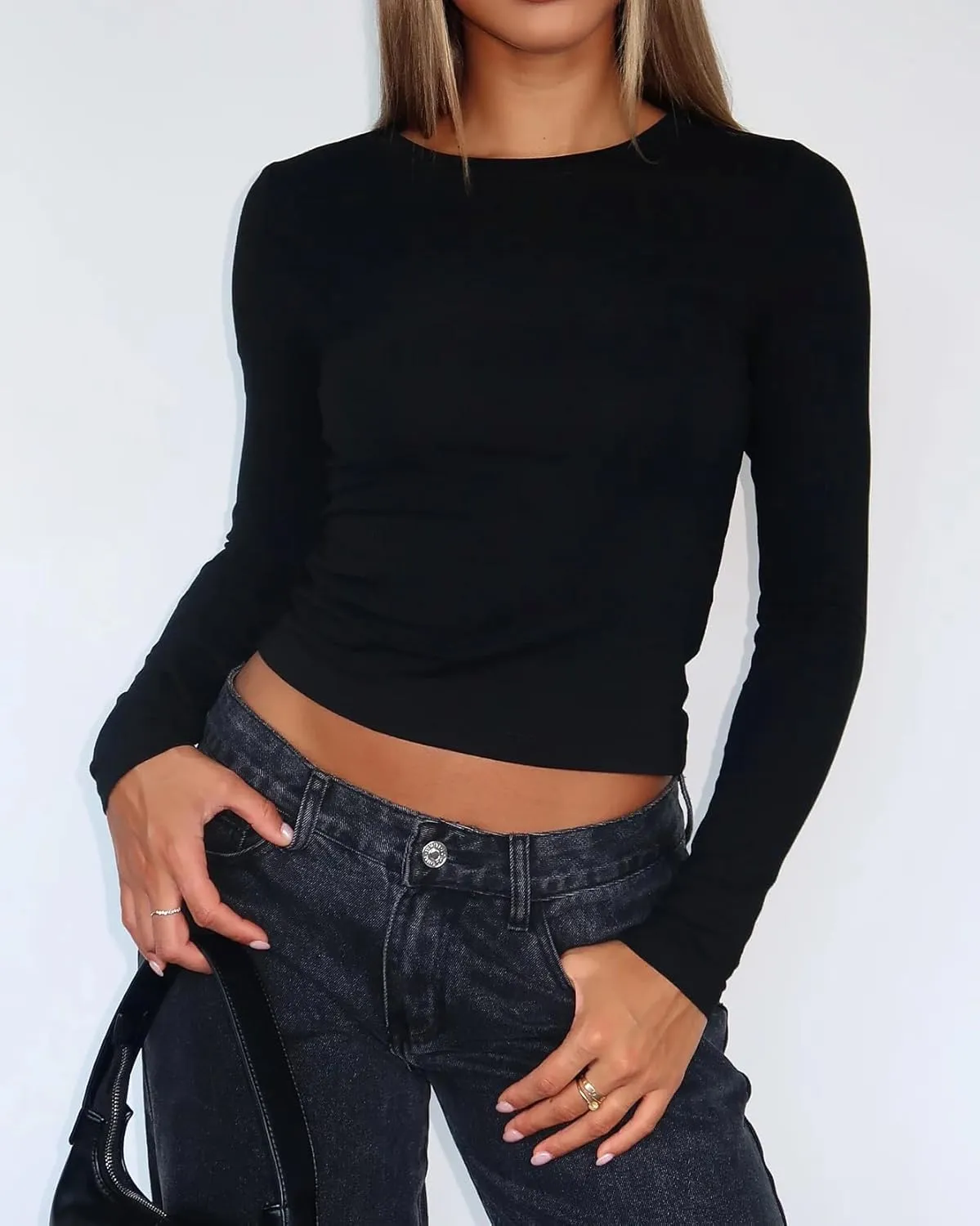 Women's Basic Summer Short Sleeve Crewneck T-Shirts Y2K Cute Going Out Tops Baby Tee