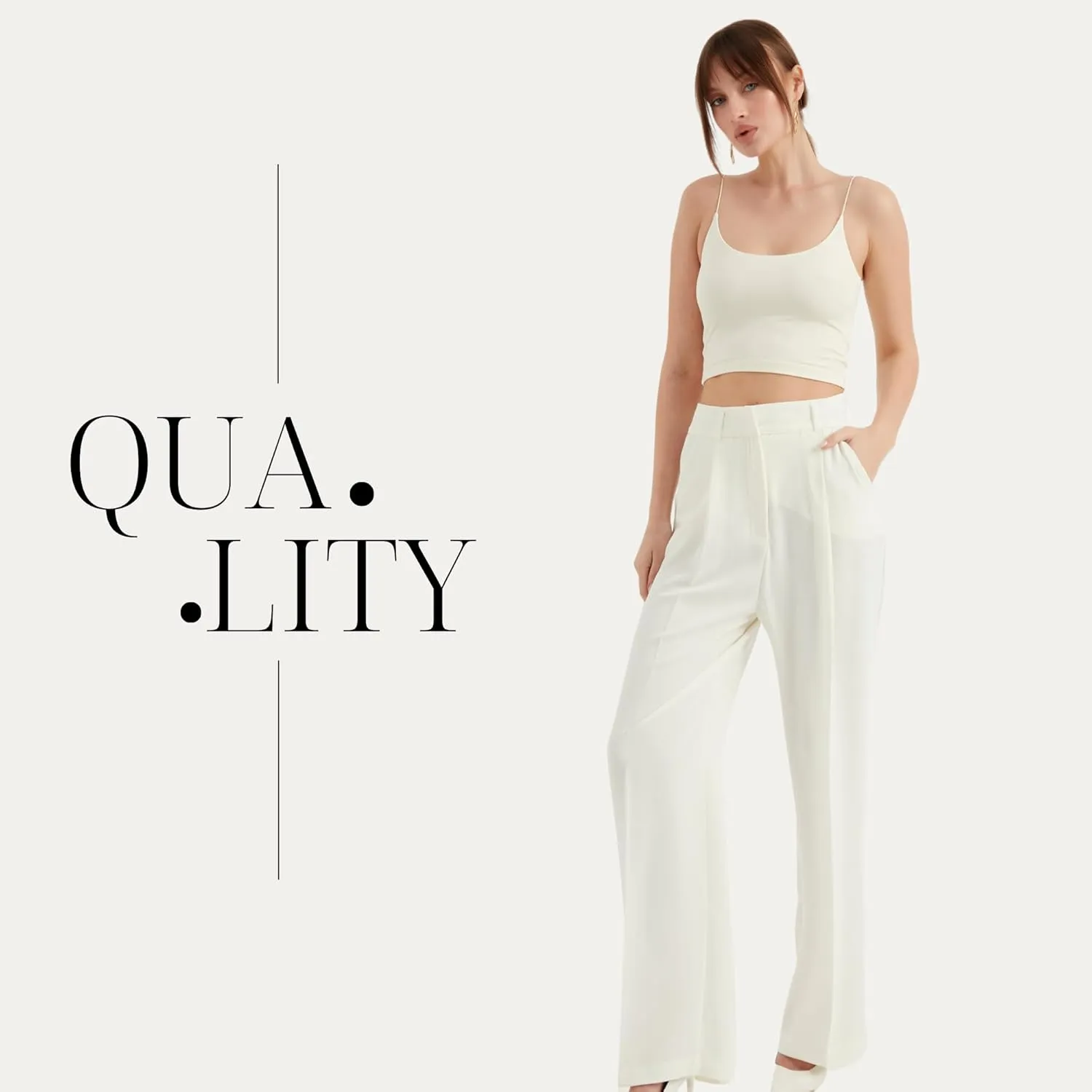 Women's Satin Pant | Casual Wide Leg High Waist Palazzo Trousers | Summer Pleated Women Pant Clothing